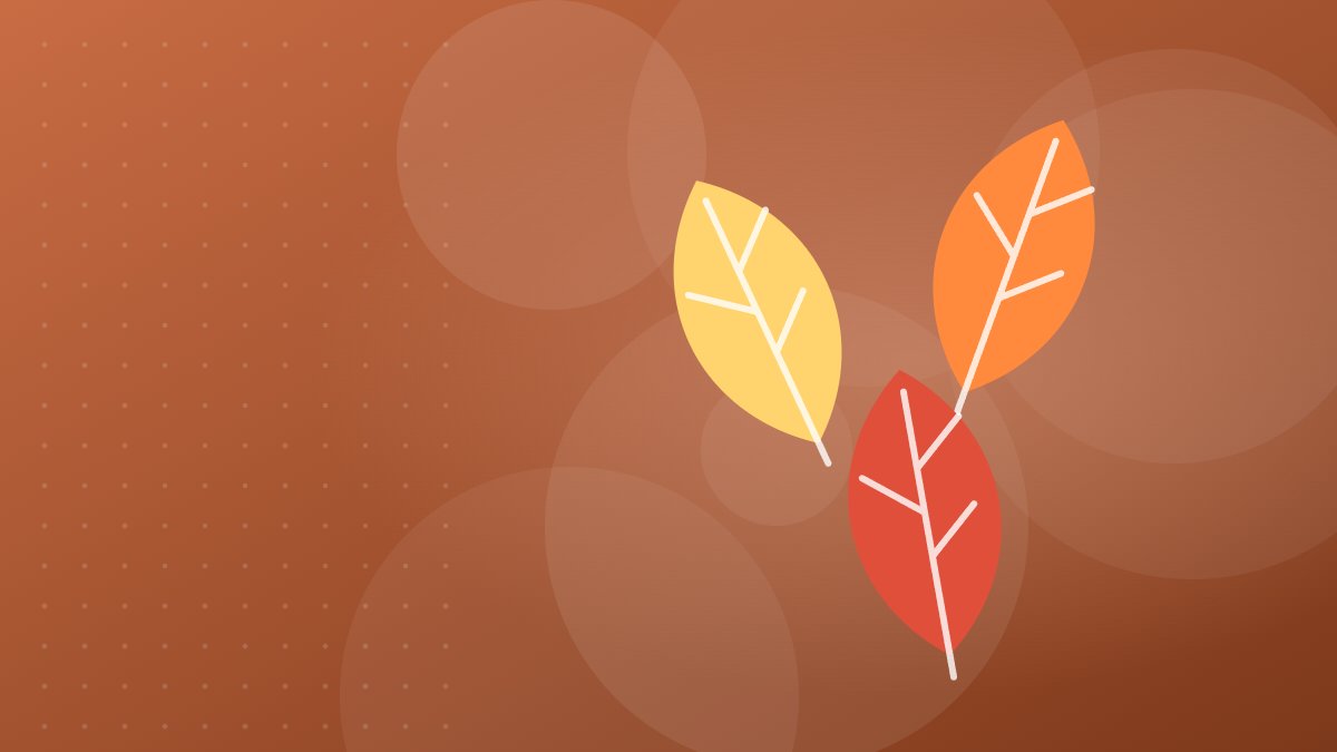 Illustrazione: foglie gialle, arancioni e rosse